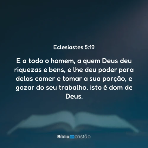 Eclesiastes 5:19