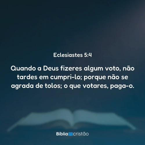 Eclesiastes 5:4