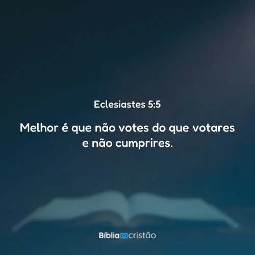 Eclesiastes 5:5