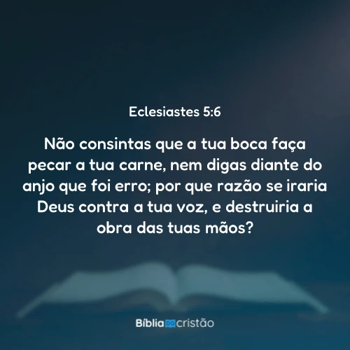Eclesiastes 5:6