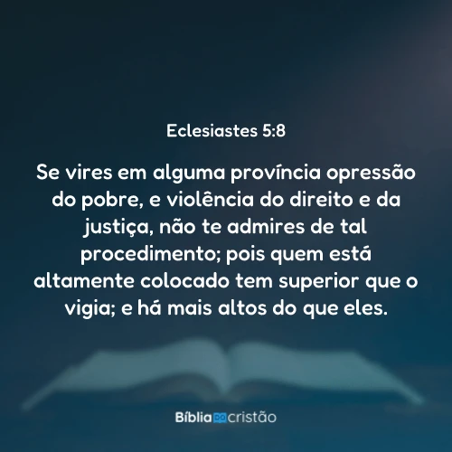 Eclesiastes 5:8