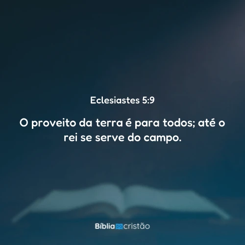 Eclesiastes 5:9