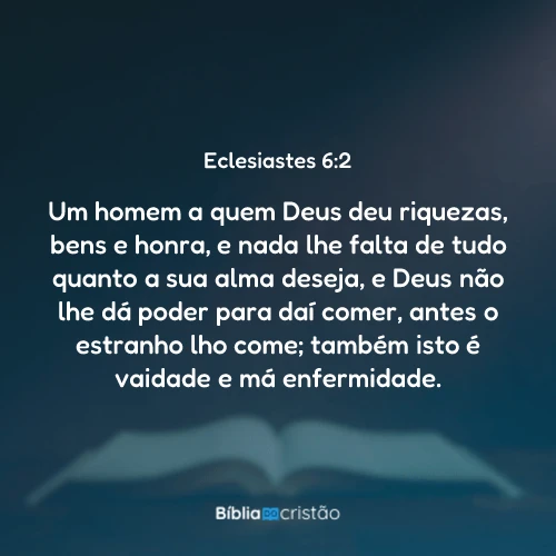 Eclesiastes 6:2
