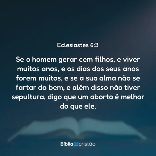 Eclesiastes 6:3