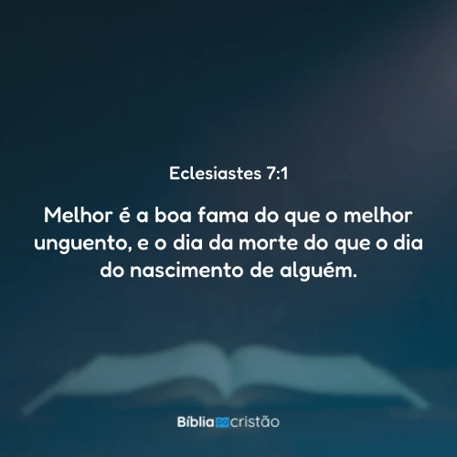 Eclesiastes 7:1