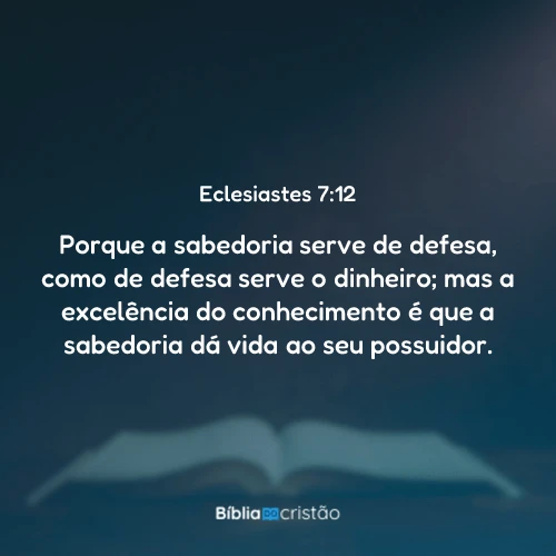 Eclesiastes 7:12