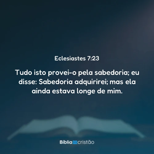 Eclesiastes 7:23
