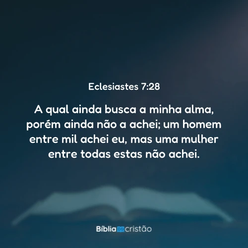 Eclesiastes 7:28