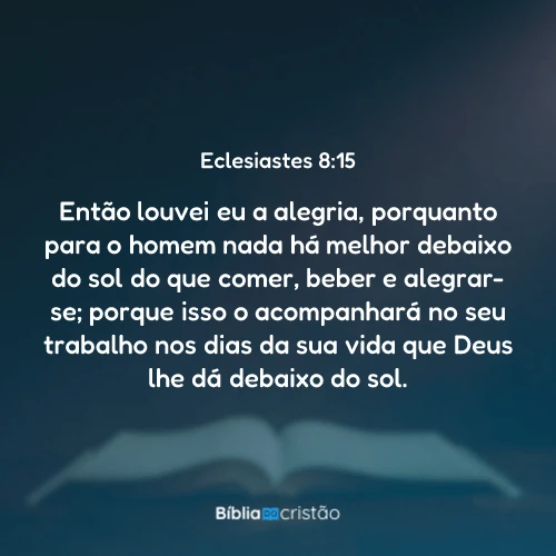 Eclesiastes 8:15