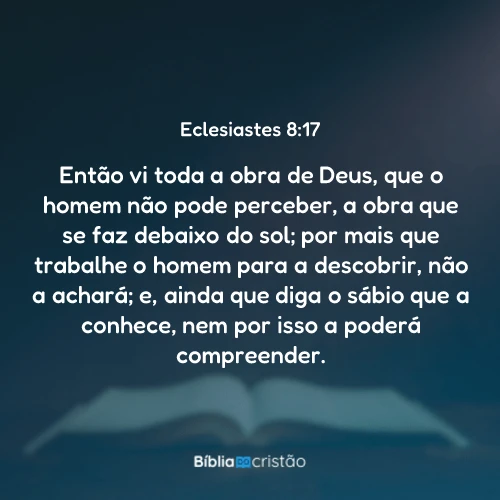 Eclesiastes 8:17