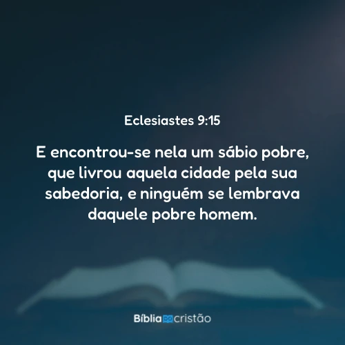 Eclesiastes 9:15