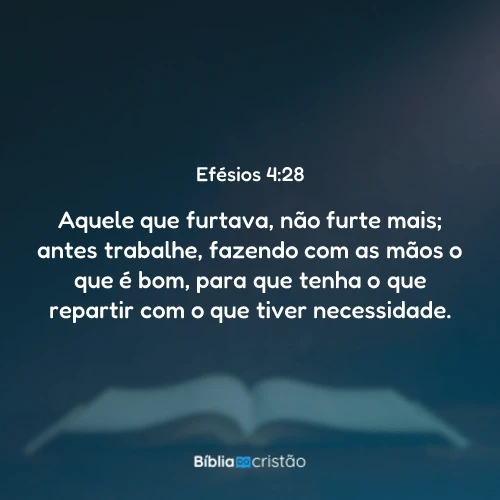 Efésios 4:28