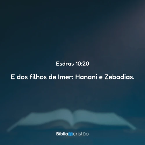 Esdras 10:20