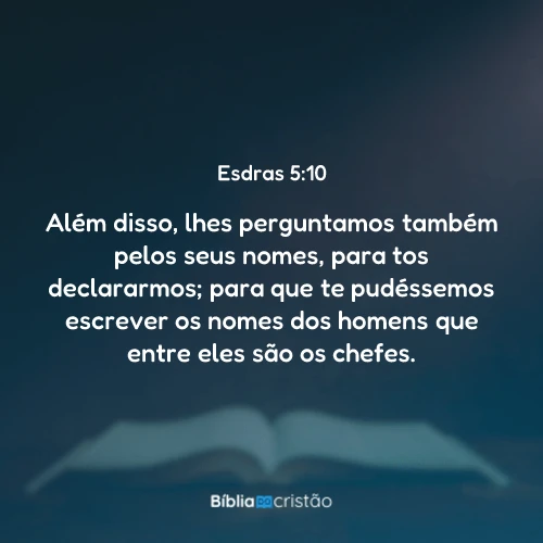 Esdras 5:10