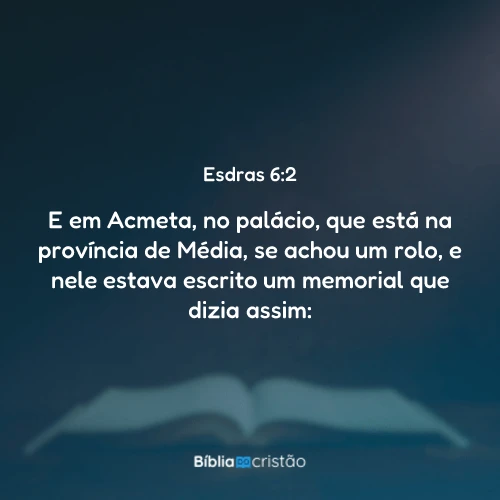 Esdras 6:2