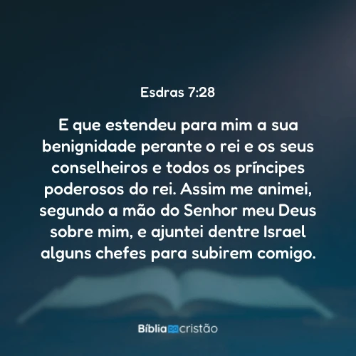 Esdras 7:28