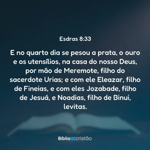 Esdras 8:33