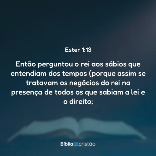 Ester 1:13