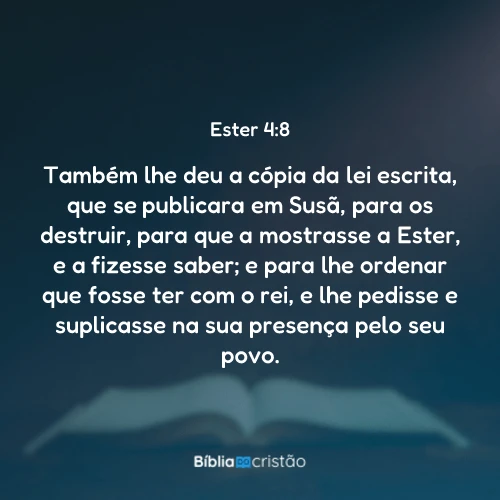 Ester 4:8