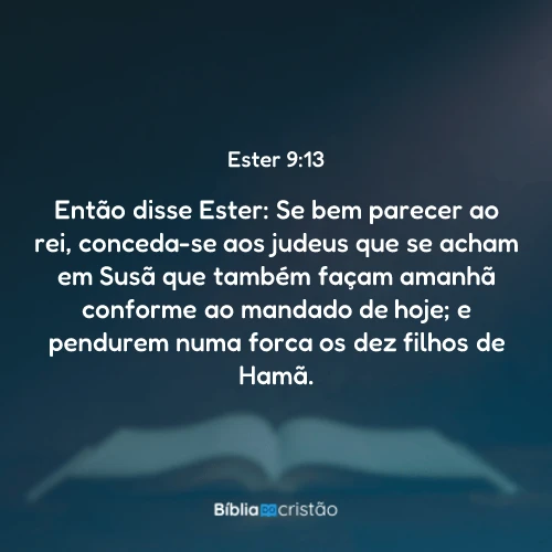Ester 9:13
