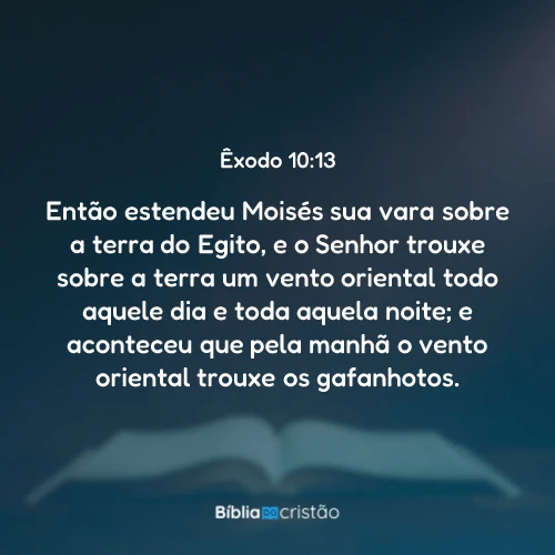 Êxodo 10:13