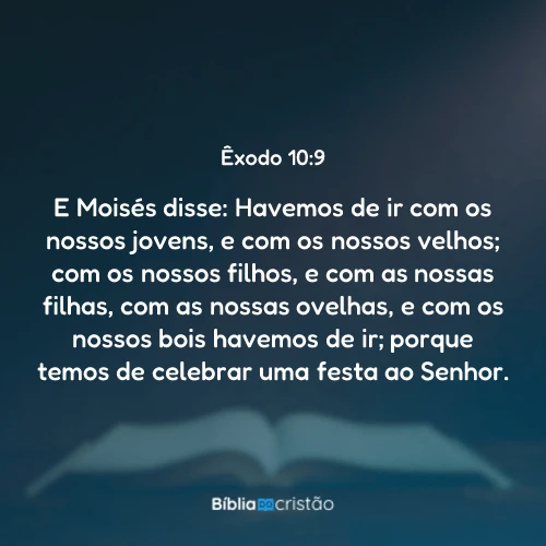 Êxodo 10:9