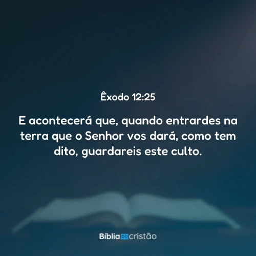 Êxodo 12:25