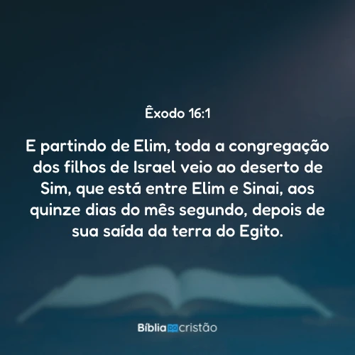 Êxodo 16:1