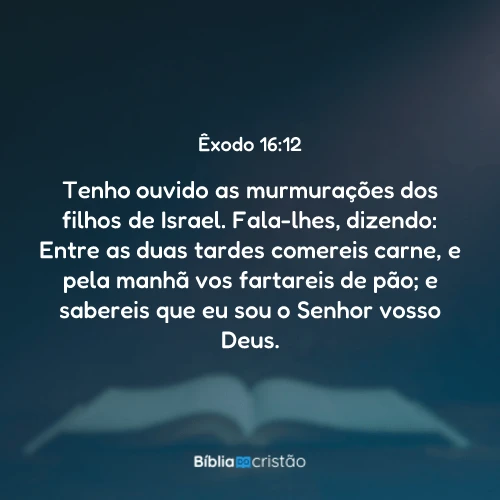 Êxodo 16:12