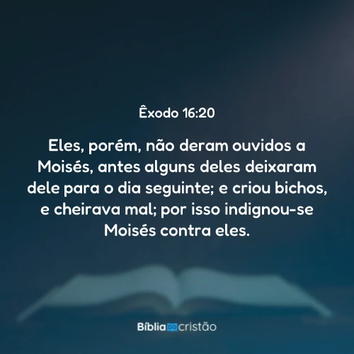 Êxodo 16:20
