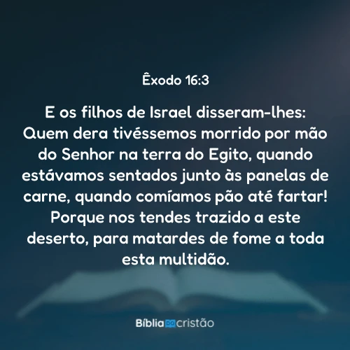 Êxodo 16:3