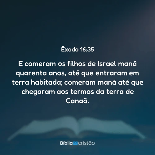 Êxodo 16:35