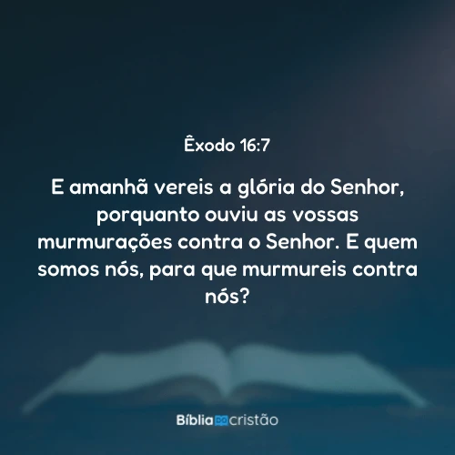 Êxodo 16:7