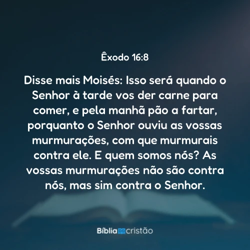 Êxodo 16:8