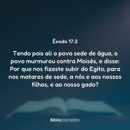 Êxodo 17:3
