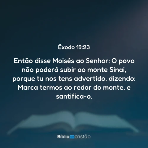 Êxodo 19:23
