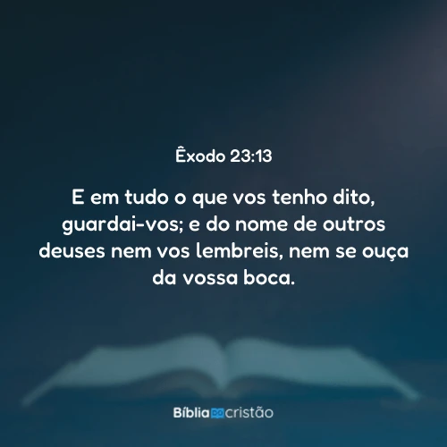 Êxodo 23:13