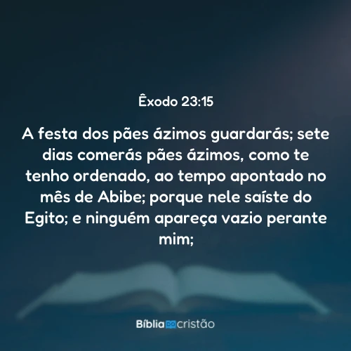 Êxodo 23:15