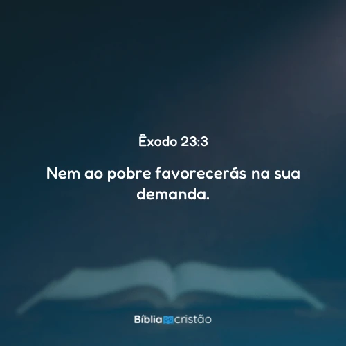 Êxodo 23:3