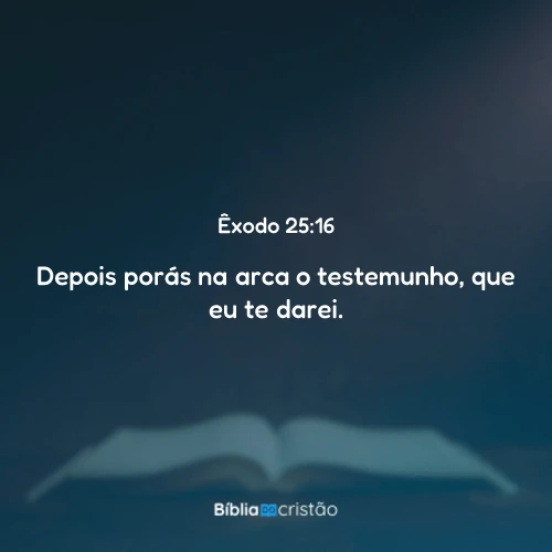 Êxodo 25:16