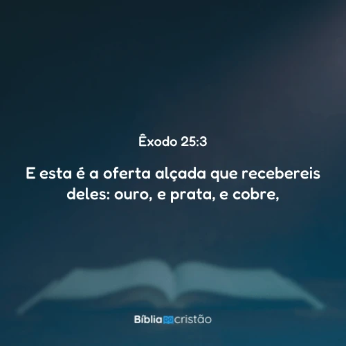 Êxodo 25:3