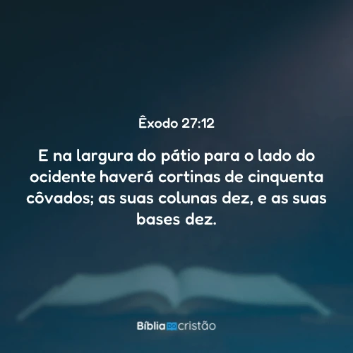Êxodo 27:12