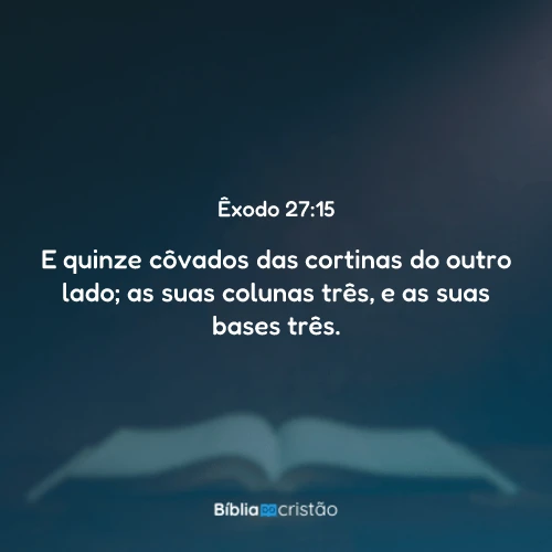 Êxodo 27:15