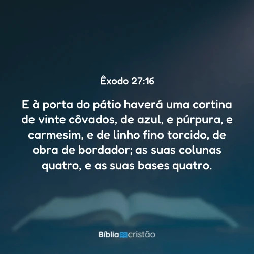 Êxodo 27:16