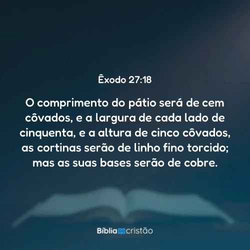 Êxodo 27:18