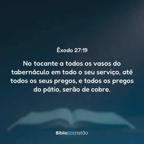 Êxodo 27:19