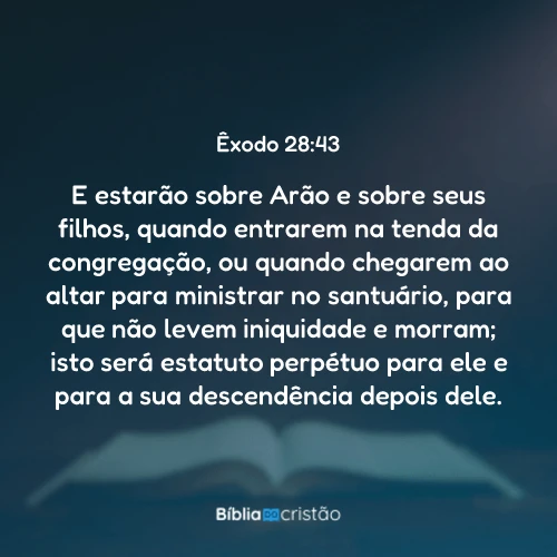 Êxodo 28:43