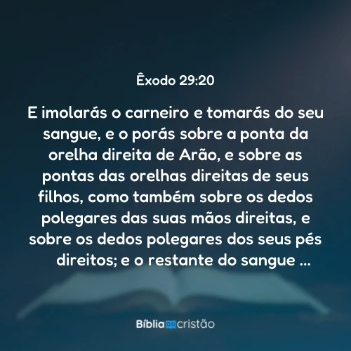 Êxodo 29:20