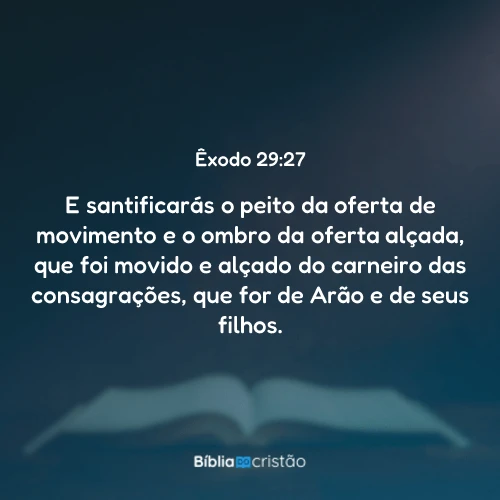 Êxodo 29:27