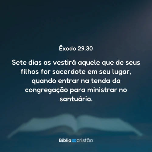 Êxodo 29:30